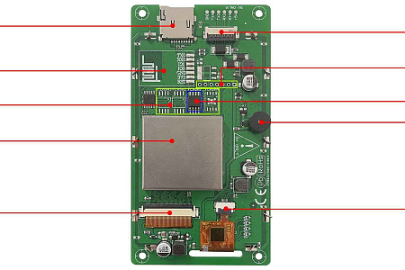 DMG80480C040_03W DWIN T5L1 UART HMI 4" IPS ЖК-дисплей коммерческого класса