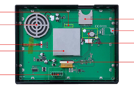 DMG80600T080_15WTR DWIN T5L1 UART HMI 8" TN ЖК-дисплей промышленного класса с сенсорной резистивной панелью