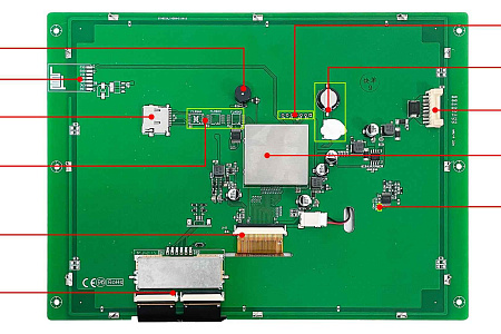 DMG10768T097_01W T5L2 UART HMI 9.7" TN-TFT ЖК-дисплей промышленного класса