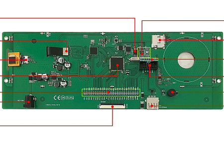 EKT088 DWIN T5L2 UART HMI 8.8" IPS ЖК-дисплей с оценочной платой разработки