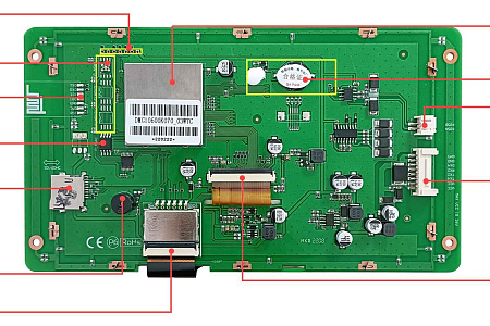 DMG10600K070_03W DWIN T5L2 UART HMI 7" IPS ЖК-дисплей медицинского класса