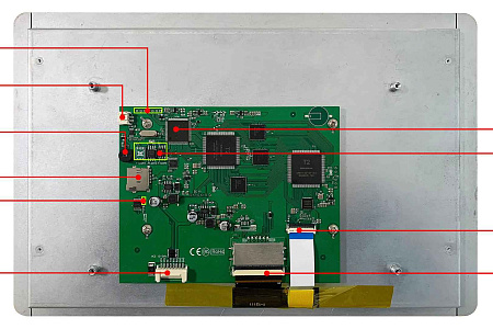DMG19108C116_02W T5L2 UART HMI 11.6" IPS ЖК-дисплей коммерческого класса