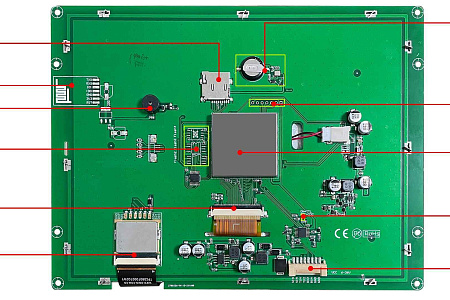 DMG80600T080_02W T5L1 UART HMI 8" TN ЖК-модуль промышленного класса