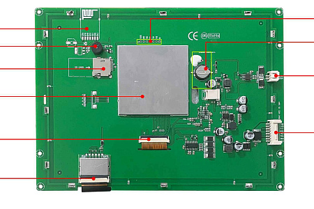 DMG10768K080_03W DWIN T5L2 UART HMI 8" IPS ЖК-дисплей медицинского класса