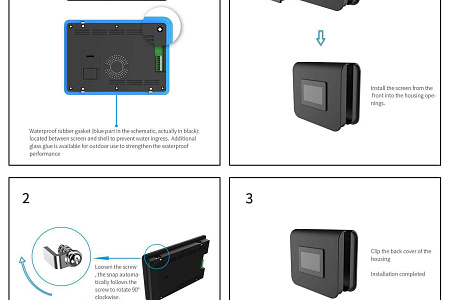 DMG80480T070_15W DWIN T5L1 UART HMI 7" TN ЖК-дисплей в корпусе промышленного класса