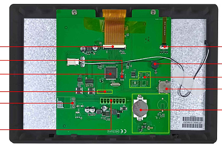 DMG10600C101_15WTR DWIN T5L2 UART HMI 10.1" TV-TN ЖК-дисплей коммерческого класса с сенсорной резистивной панелью