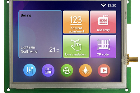 DMG64480T057_01W DWIN T5L0 UART HMI 5.7" ЖК-дисплей промышленного класса