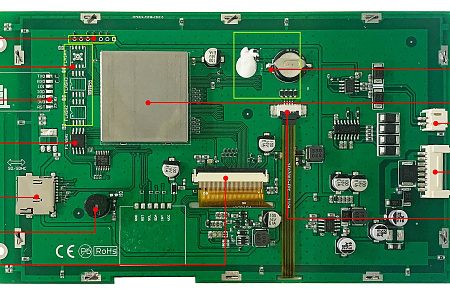 DMG80480K070_03W DWIN T5L1 UART HMI 7" TN ЖК-дисплей медицинского класса