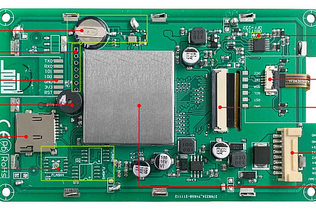 DMG80480T043_01W DWIN T5L0 UART HMI 4.3" IPS ЖК-дисплей промышленного класса