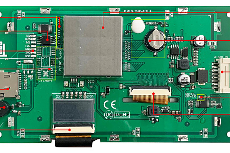 DMG80480T050_09W DWIN T5L0 UART HMI 5" IPS ЖК-дисплей промышленного класса