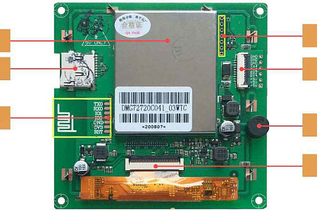 DMG72720C041_03WTC DWIN T5L1 UART HMI 4.1" IPS-TFT ЖК-дисплей коммерческого класса