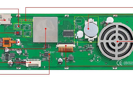 DMG12400C074_03W DWIN T5L2 UART HMI 7.4" IPS ЖК-дисплей коммерческого класса