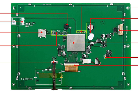 DMG10768T097_01W T5L2 UART HMI 9.7" TN-TFT ЖК-дисплей промышленного класса