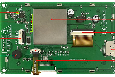 DMG48270C043_04W DWIN T5L0 UART HMI 4.3" TV ЖК-дисплей коммерческого класса
