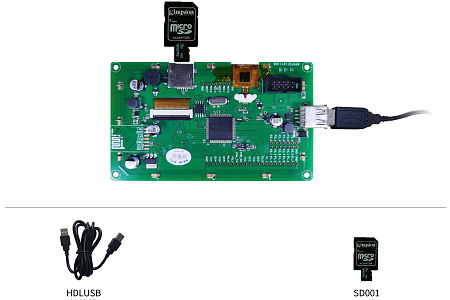 EKT043 DWIN T5L1 drive IC HMI 4.3" IPS ЖК-дисплей с функциональной оценочной платой разработки