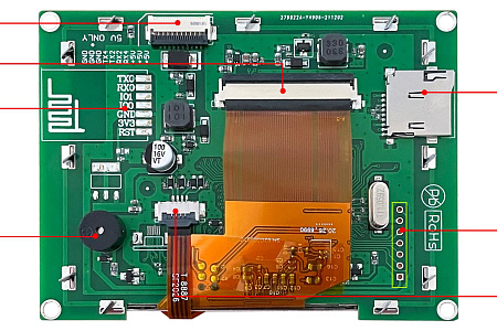 DMG32240C035_03W DWIN T5L1 UART HMI 3.5" IPS ЖК-дисплей коммерческого класса