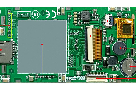 DMG64360T030_01W DWIN T5L0 UART HMI 3" IPS ЖК-дисплей промышленного класса