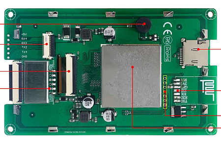 DMG80480C043_01W T5L1 UART HMI 4.3" IPS ЖК-дисплей коммерческого класса