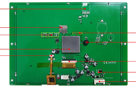 DMG10768C097_03W T5L2 UART HMI 9.7" TN-TFT ЖК-дисплей коммерческого класса