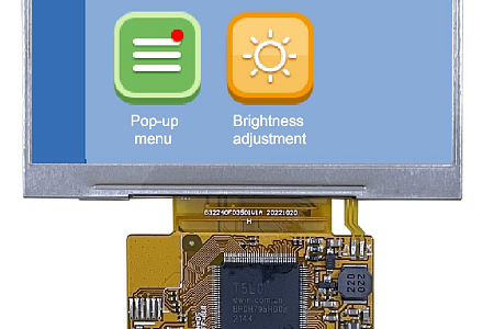 DMG32240F035_01W DWIN T5L0 UART HMI 3.5" ультратонкий IPS ЖК-дисплей COF  серии