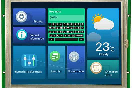 DMG80600C080_03W DWIN T5L1 UART HMI 8" TN ЖК-дисплей коммерческого класса