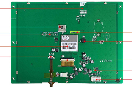 DMG10768C097_03W T5L2 UART HMI 9.7" TN-TFT ЖК-дисплей коммерческого класса