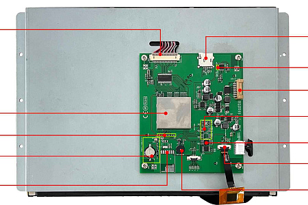  DMG10768T121_01W DWIN T5L2 UART HMI 12.1" IPS ЖК-дисплей промышленного класса