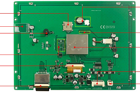 DMG80600K080_03W DWIN T5L1 UART HMI 8" TN ЖК-дисплей медицинского класса