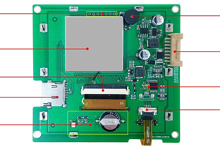 DMG48480T040_01W DWIN T5L0 UART HMI 4" IPS ЖК-дисплей промышленного класса