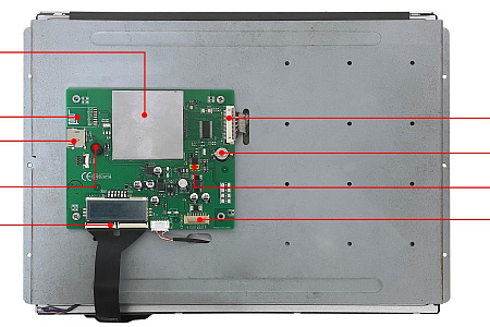DMG10768T150_01W T5L2 UART HMI 15" IPS ЖК-дисплей промышленного класса