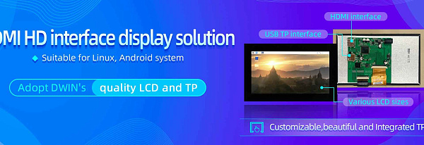 Высококачественный дисплей с интерфейсом HDMI DWIN является горячей продажей