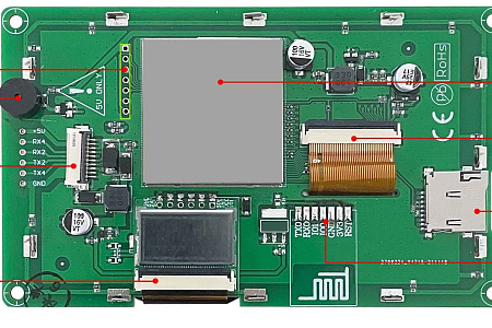 DMG48270C043_03W DWIN T5L1 UART HMI 4.3" TN ЖК-дисплей коммерческого класса