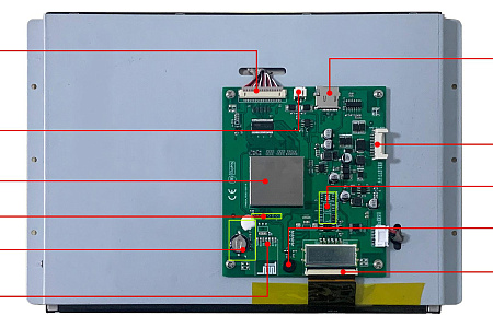 DMG10768K121_03W DWIN T5L2 UART HMI 12.1" IPS-TFT ЖК-дисплей медицинского класса