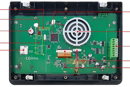 DMG80480T070_A5WTR DWIN T5L1 UART HMI 7" TN ЖК-дисплей промышленного класса с сенсорной резистивной панелью