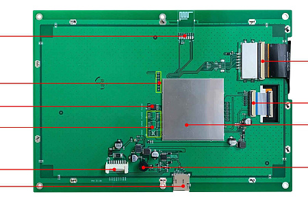 DMG12800L101_01W DWIN T5L2 UART HMI 10.1" IPS ЖК-дисплей потребительского класса
