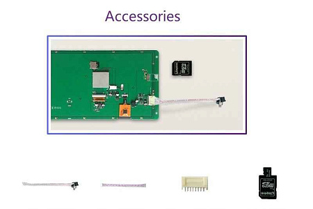 DMG12800K080_03W DWIN T5L2 UART HMI 8" IPS ЖК-дисплей медицинского класса