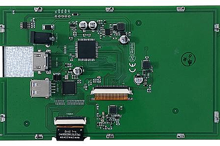 HDW070_008LZ05 DWIN 7" IPS ЖК-дисплей 1024*600 с USB и HDMI интерфейсом и сенсорной ёмкостной панелью