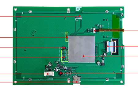 DMG12800L101_01W DWIN T5L2 UART HMI 10.1" IPS ЖК-дисплей потребительского класса