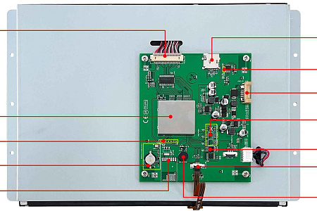  DMG10768T121_01W DWIN T5L2 UART HMI 12.1" IPS ЖК-дисплей промышленного класса