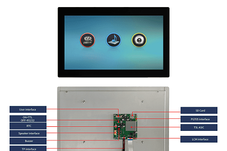 DMG19108C156_03W DWIN T5L2 UART HMI 15.6" AIoT IPS ЖК-дисплей коммерческого класса
