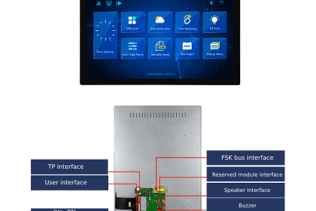 DMG19108C215_05W DWIN T5L UART HMI 21.5" 2K HD IPS ЖК-дисплей коммерческого класса
